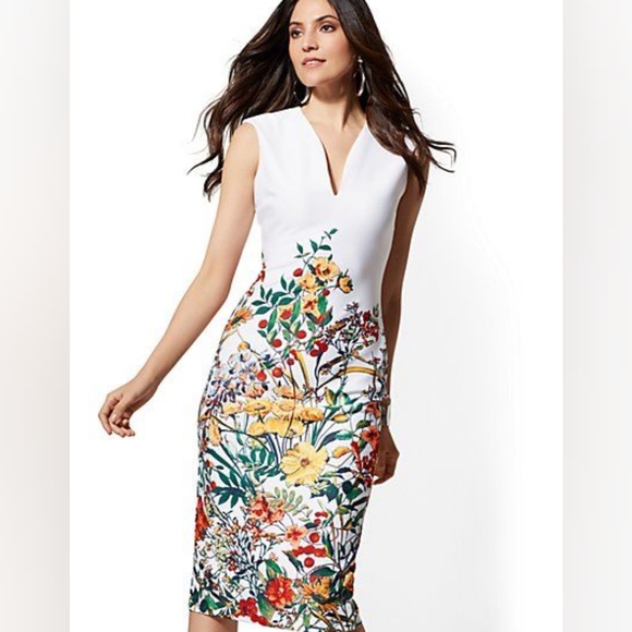 New York & Company Dresses & Skirts - New York & Company Women's' Sheath Floral Dress